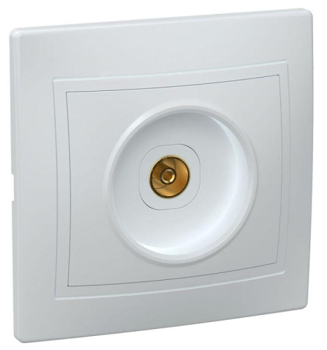 Розетка телевизионная TV 1-м СП Кварта РТВ10-КБ IP20 бел. GENERICA EAK10-K01-DM Розетка телевизионная TV 1-м СП Кварта РТВ10-КБ IP20 бел. GENERICA EAK10-K01-DM