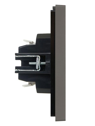 Выключатель проходной 1-кл. СП FORTE&PIANO 10А FP304 с индикацией сер. IEK FP-V12-1-10-1-K03 фото 4