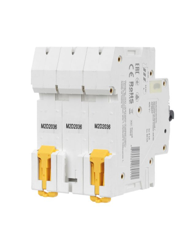 Выключатель автоматический модульный 3п D 20А M06N ARMAT IEK AR-M06N-3-D020 фото 3 Выключатель автоматический модульный 3п D 20А M06N ARMAT IEK AR-M06N-3-D020 фото 3