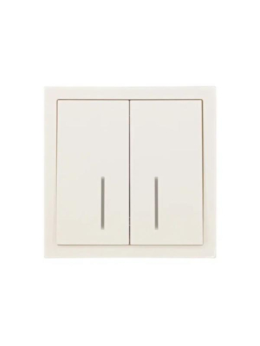 Выключатель 2-кл. с индик. СП ZIMA IP20 10А безвинт. зажим слон. кость LEZARD 704-9088-112QC фото 3