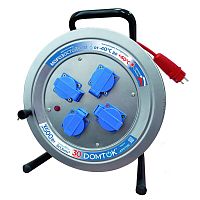 Удлинитель на метал. катушке 4х30м с заземл. 16А IP44 3.5кВт КГ 3х1.5 с защ. крышкой АРКТИК DOMTOK 2585 Удлинитель на метал. катушке 4х30м с заземл. 16А IP44 3.5кВт КГ 3х1.5 с защ. крышкой АРКТИК DOMTOK 2585