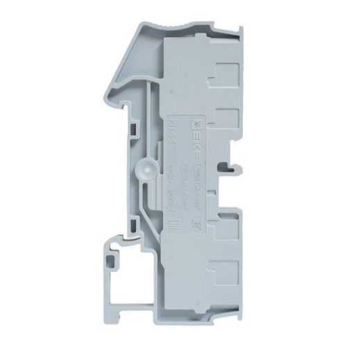 Колодка клеммная пружинная 4 Push-in 4 вывода сер. EKF PIT-4-4 фото 5