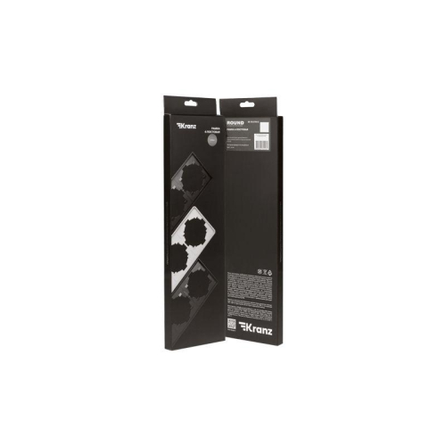 Рамка 4-м ROUND MIELE титан Kranz KR-78-0754-2 фото 3