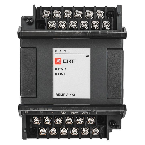 Модуль аналогового ввода REMF 4 PRO-Logic (без поверки) EKF REMF-A-4AI фото 7