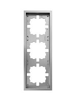 Рамка 3-мест. горизонт. ZIMA сер. матов. LEZARD 704-7400-148
