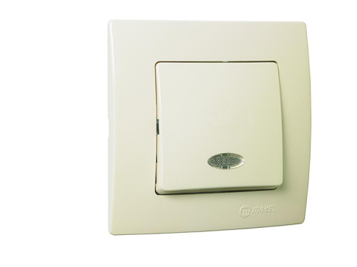 Выключатель 1-кл. Lillium с подсветкой Makel 32010021