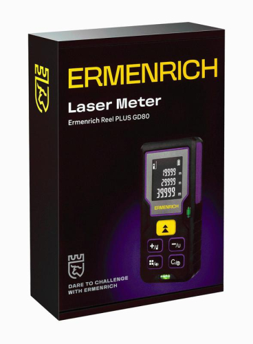 Рулетка лазерная Reel PLUS GD80 фиолет. Ermenrich 85315 фото 8 Рулетка лазерная Reel PLUS GD80 фиолет. Ermenrich 85315 фото 8