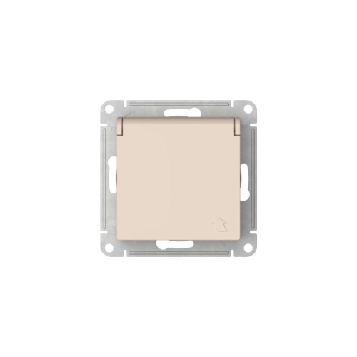 Розетка AtlasDesign 16А IP20 с заземл. защ. шторки с крышкой быстрозажим. клем. механизм беж. SE ATN000246S фото 7