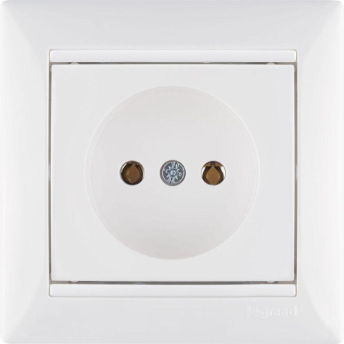 Розетка 1-м СП Valena 16А IP21 без заземл. на винтах механизм бел. IEK 774416 фото 2
