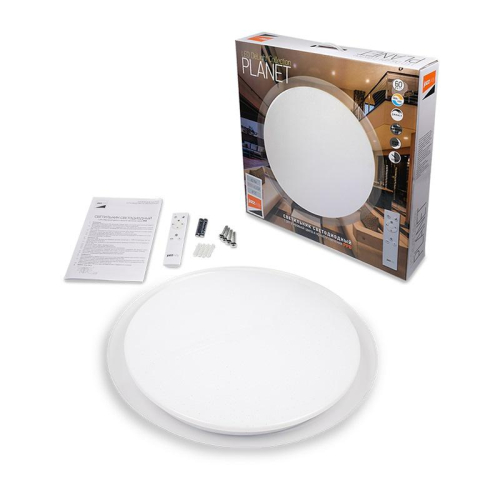 Светильник светодиодный декоративный PPB Planet Dim 72Вт 3000-6500К IP20 d570х78 настенно-потолочный бытовой с пультом JazzWay 5012134 фото 8