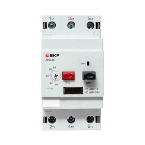 Выключатель автоматический для защиты двигателя АПД-80 40-63А EKF apd80-me-63 фото 6
