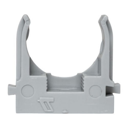 Держатель для труб (клипса) d25мм для монтажн. пистолета сер. (уп.100шт) Plast EKF derjp-z-25 фото 2