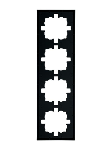Рамка 4-м ZIMA горизонт. черн. бархат LEZARD 704-4200-149 фото 4 Рамка 4-м ZIMA горизонт. черн. бархат LEZARD 704-4200-149 фото 4