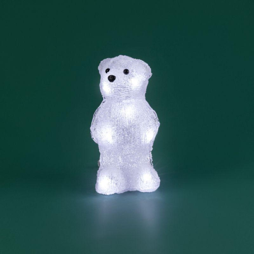 Фигура светодиодная акриловая "Медвежонок" 12х22х13см 10LED бел. 0.5Вт 4.5В IP20 элементы питания 3хAAA (не в компл.) Neon-Night 513-311 фото 9