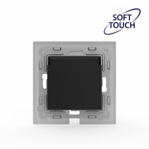 Розетка 1-м СП Pixel IP44 с заземл. с крышкой механизм карбон TOKOV ELECTRIC TKE-PX-R1ZSW1-C14-IP44 фото 2 Розетка 1-м СП Pixel IP44 с заземл. с крышкой механизм карбон TOKOV ELECTRIC TKE-PX-R1ZSW1-C14-IP44 фото 2