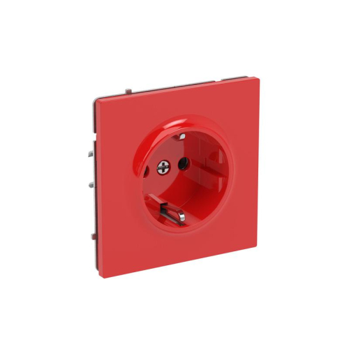 Розетка силовая KANT 2P+E без шторки красн. сатин DKC 7001033 фото 7 Розетка силовая KANT 2P+E без шторки красн. сатин DKC 7001033 фото 7