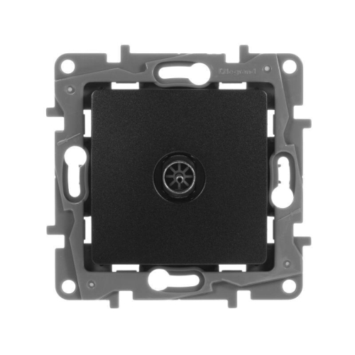 Розетка телевизионная TV СП Etika 2дБ 0-2400МГц с топологией "звезда" механизм антрацит IEK 672651 фото 3 Розетка телевизионная TV СП Etika 2дБ 0-2400МГц с топологией "звезда" механизм антрацит IEK 672651 фото 3