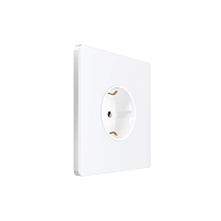 Розетка 1-м СП Systeme Infinity 16А IP20 250В с заземл. защ. шторки арктич. лед SE FSE000145