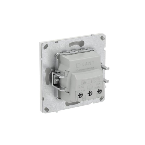 Розетка силовая KANT 2P+E защ. шторки бел. песок DKC 7010003 фото 5
