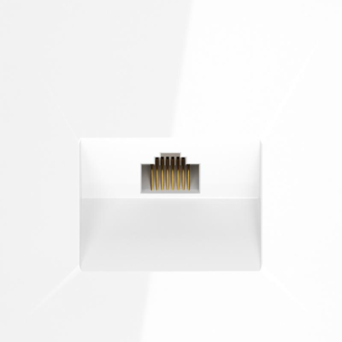 Розетка компьютерная 1-м СП S70 RJ45 кат.6 механизм бел. глянцевый Voltum VLS060101 фото 3 Розетка компьютерная 1-м СП S70 RJ45 кат.6 механизм бел. глянцевый Voltum VLS060101 фото 3