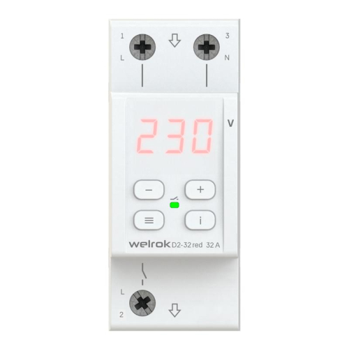 Реле напряжения D2-32 red Welrok 4660251140120