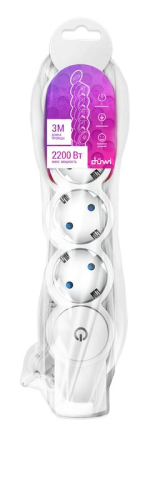 Удлинитель 4х3м с заземл. 10А IP20 ПВС 3х0.75 с выкл. защ. шторки REV 32014 4 фото 8 Удлинитель 4х3м с заземл. 10А IP20 ПВС 3х0.75 с выкл. защ. шторки REV 32014 4 фото 8