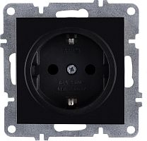Розетка 1-м СП LAVIN/KAREN 16А IP20 с заземл. механизм черн. ARVIA 50 07 2000 217