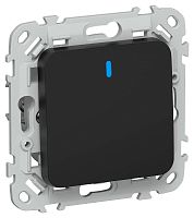 Выключатель 1-кл. СП FLITE ВС11-1-1-ФлЧ 10А с индикацией механизм черн. IEK FI-V10-1-10-1-K02