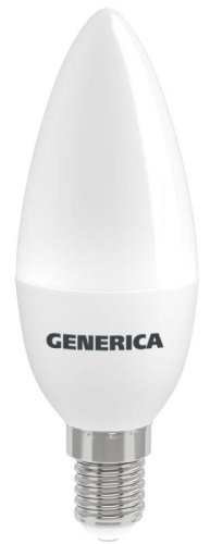 Лампа светодиодная C35 12Вт свеча 6500К E14 230В GENERICA LL-C35-12-230-65-E14-G фото 2