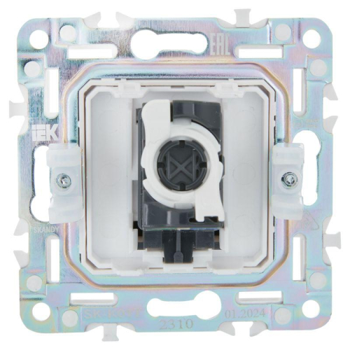 Розетка компьютерная RJ45 кат.5E SKANDY SK-K01T титан IEK SK-K10-1-K48 фото 5
