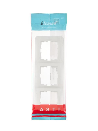 Рамка 3-м ASTI горизонт. бел. LEZARD 7081-0200-148 фото 4