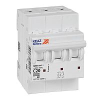 Выключатель автоматический модульный 3п C 20А OptiDin BM63-3C20-4.5-УХЛ3 КЭАЗ 326813