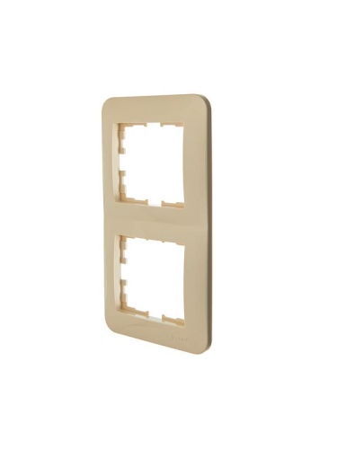 Рамка 2-м ASTI вертикал. крем. LEZARD 7081-0300-152 фото 3