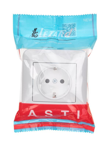 Розетка 1-м СП ASTI 16А IP20 с заземл. защ. шторки термопласт в сборе бел. LEZARD 7081-0202-124B фото 4 Розетка 1-м СП ASTI 16А IP20 с заземл. защ. шторки термопласт в сборе бел. LEZARD 7081-0202-124B фото 4