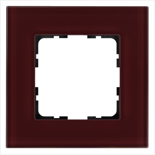 Рамка 1-м G-Glass стекло гранат. JasmartG1001GH Рамка 1-м G-Glass стекло гранат. JasmartG1001GH