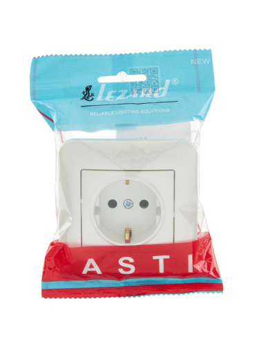 Розетка 1-м СП ASTI 16А IP20 с заземл. защ. шторки термопласт в сборе жемчуж./бел. перламутр. LEZARD 7081-3030-124B фото 4 Розетка 1-м СП ASTI 16А IP20 с заземл. защ. шторки термопласт в сборе жемчуж./бел. перламутр. LEZARD 7081-3030-124B фото 4