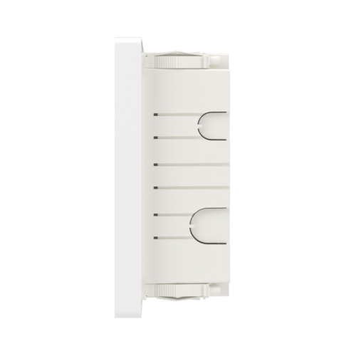 Щиток встраиваемый FRAME 18мод с тонированной дверцей с 2 шинами PEN на 8 и 10 отверст. бел. DKC F18B1WD фото 4