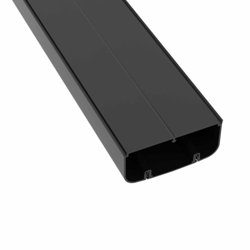 Кабель-канал 90х50 L2000 с фрон. крыш. черн. DKC 09501A фото 3