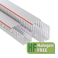 Кабель-канал перфорированный 100х80 L2000 RLHF6 без галогенов свет. сер. DKC 01130RLHF