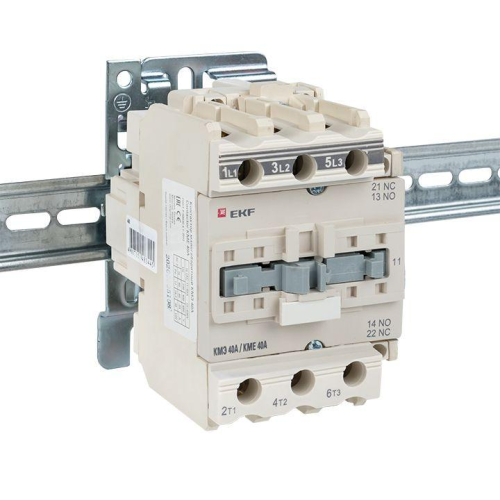 Контактор КМЭ 40А кат. 195.5-253В AC 1НО+1НЗ EKF ctr-s-40-220 фото 3