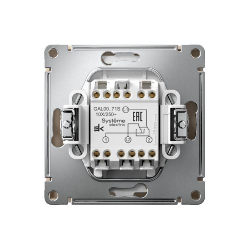 Переключатель перекрестный ArtGallery 10AX быстрозажим. клем. механизм песочн. SE GAL001271S фото 3