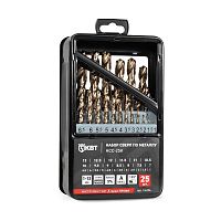 Набор сверл по металлу НСС-25К ПРОФИ КВТ 106206