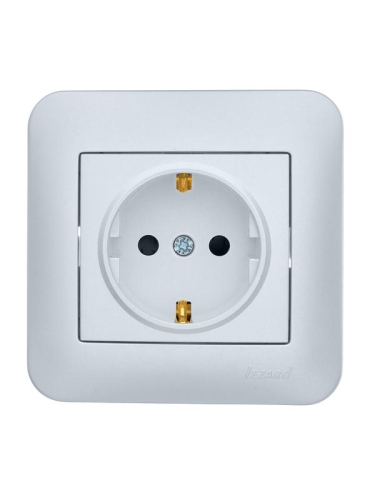 Розетка 1-м СП ASTI 16А IP20 с заземл. защ. шторки термопласт в сборе жемчуж./бел. перламутр. LEZARD 7081-3030-124B Розетка 1-м СП ASTI 16А IP20 с заземл. защ. шторки термопласт в сборе жемчуж./бел. перламутр. LEZARD 7081-3030-124B