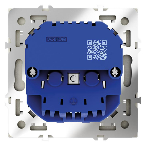 Розетка 1-м СП S70 16А с USB A+С с заземл. защ. шторки механизм сталь Voltum VLS040505 фото 4