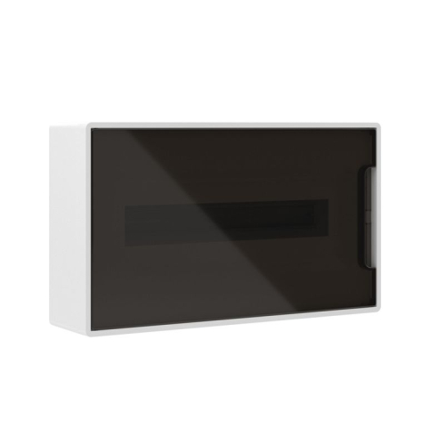 Щиток настенный 18мод. IP41 с тонированной дверцей с 2 шинами PEN на 8+10 отверст. бел. DKC F18W1WD Щиток настенный 18мод. IP41 с тонированной дверцей с 2 шинами PEN на 8+10 отверст. бел. DKC F18W1WD