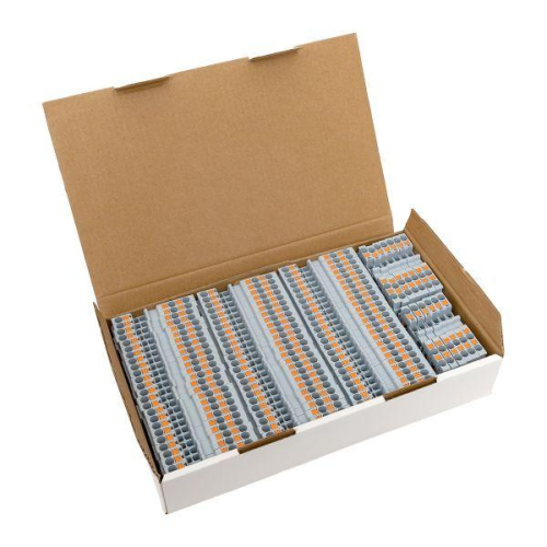 Колодка клеммная пружинная 2.5 Push-in 3 вывода сер. EKF PIT-2.5-3 фото 2