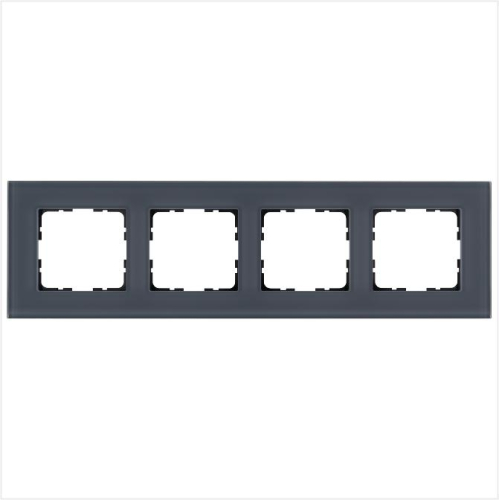 Рамка 4-м G-Glass стекло маренго Jasmart G1004GC Рамка 4-м G-Glass стекло маренго Jasmart G1004GC