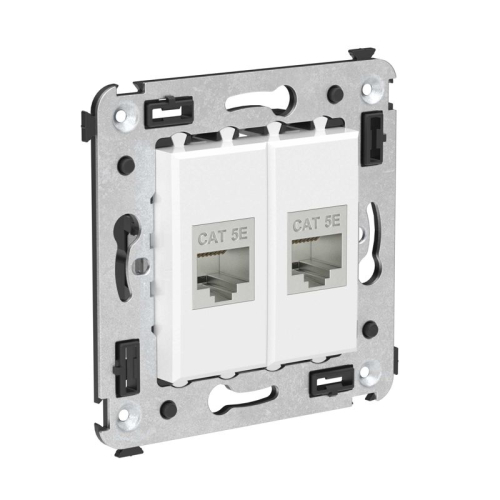 Розетка компьютерная 2-м СП Avanti "Белое облако" RJ45 кат.5E без шторок экранир. механизм DKC 4400764 фото 3 Розетка компьютерная 2-м СП Avanti "Белое облако" RJ45 кат.5E без шторок экранир. механизм DKC 4400764 фото 3