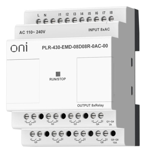 Модуль расширения входов выходов ПЛК 430 8 DI 8 RO 220В AC ONI PLR-430-EMD-08D08R-0AC-00 фото 8