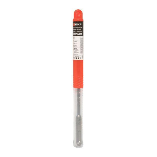 Бур по бетону SDS-plus 6х210 мм (4 резца) Professional EKF db-6-210-4x4-ue фото 9